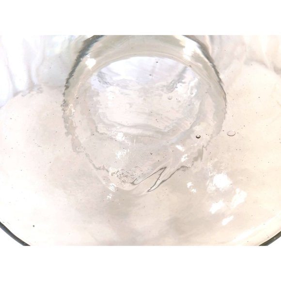 Vintage Hand Blown Clear Glass Large 15"Tall x 8"Topx7" Base Decorative - Picture 9 of 9